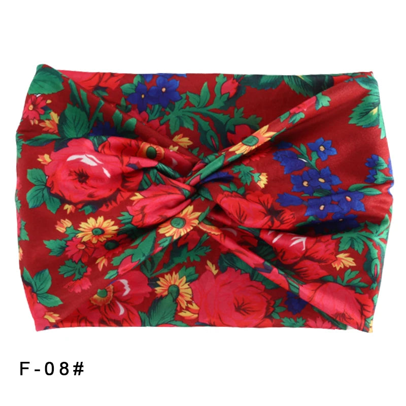 Printed Wide Elastic Head band