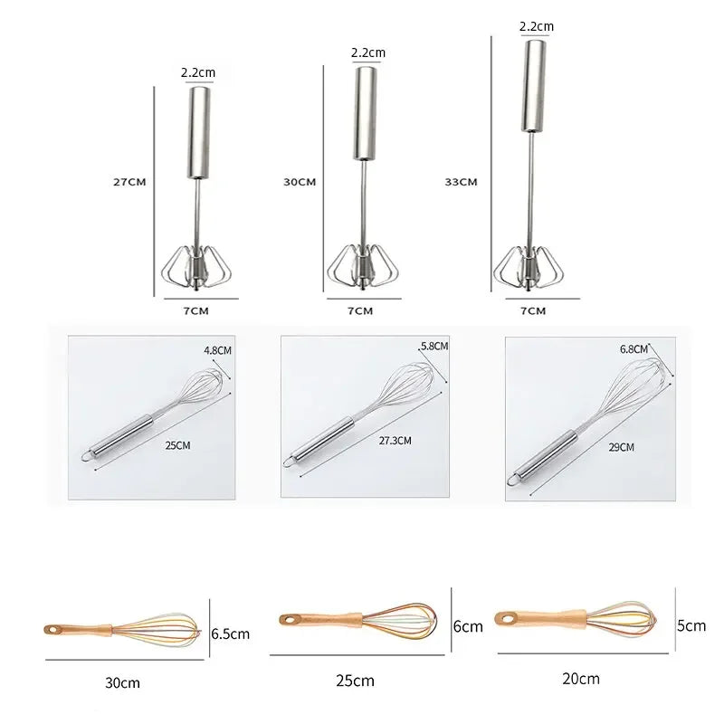 Kitchen Stainless Steel Whisk Creamer Semi-automatic