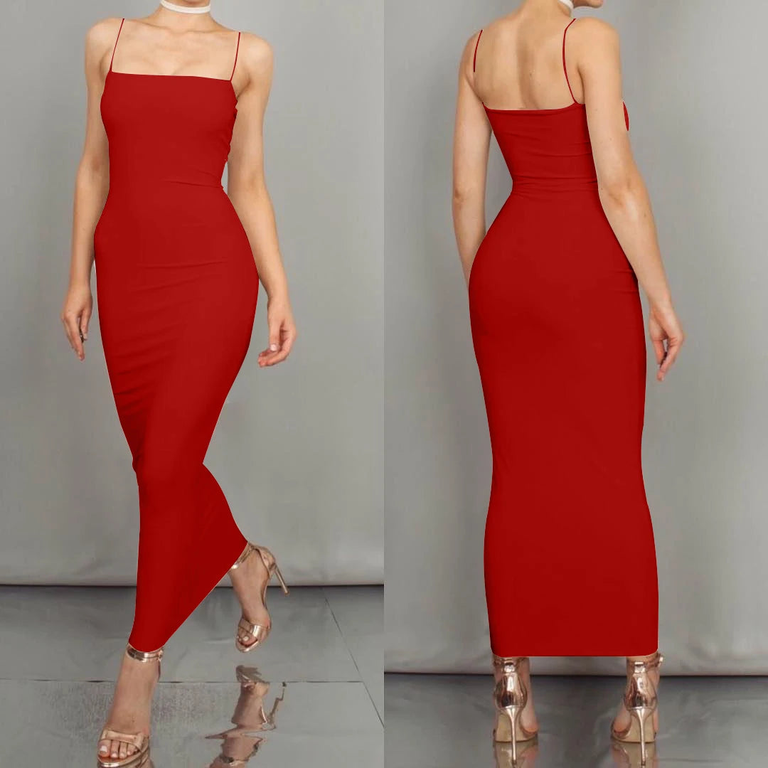 Summer Women's Dress Long Sling