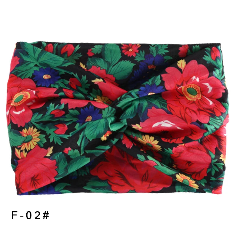 Printed Wide Elastic Head band