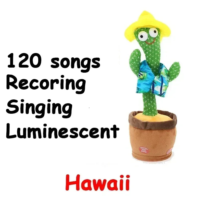 Talking Cactus Toy with LED 120 English Songs Singing Musical