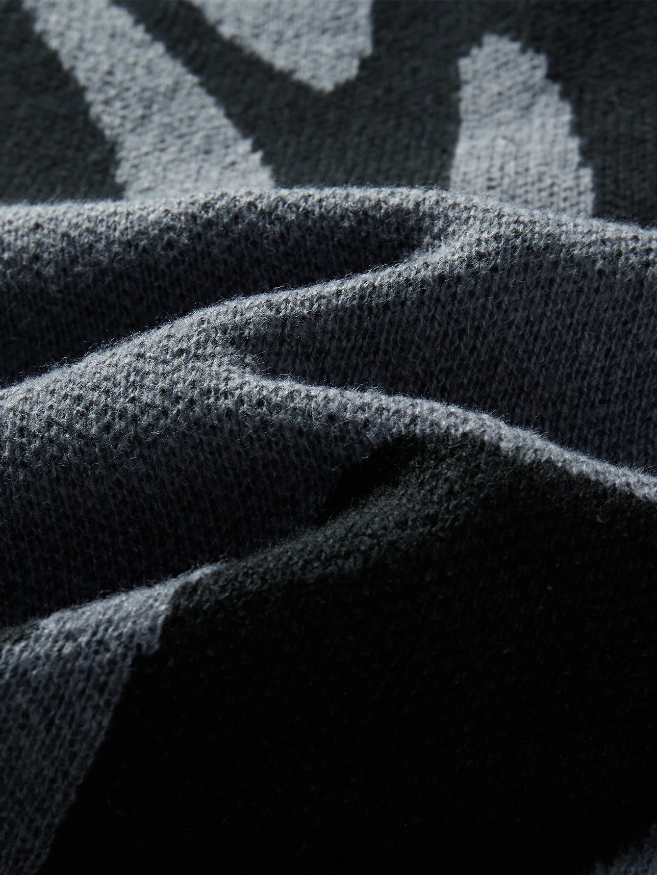 Autumn Winter Jacquard Pattern Pullover Sweater
