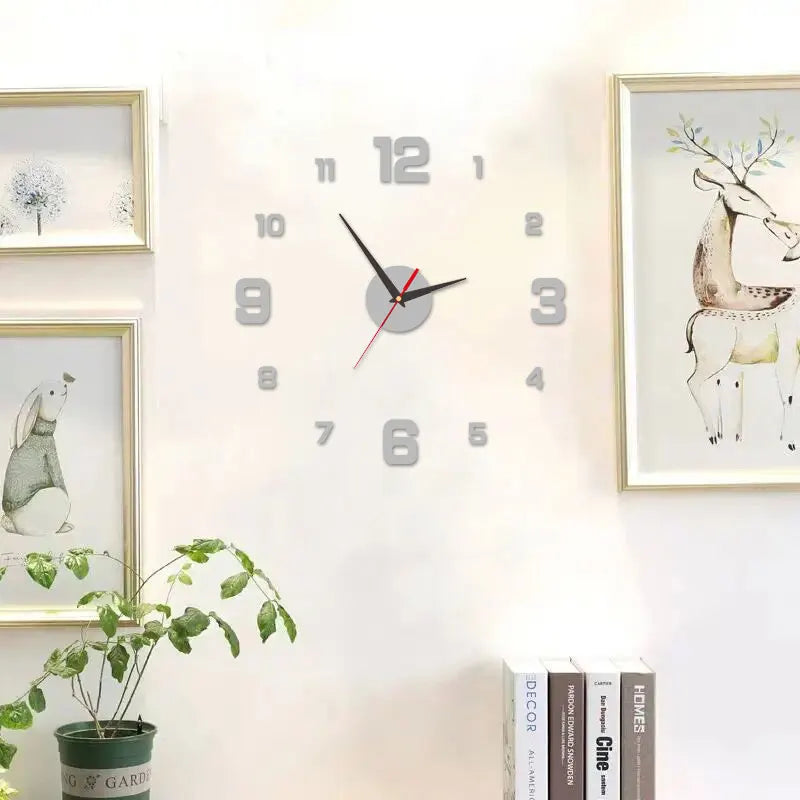 DIY 3D Wall Hanging Clock Wall Stickers