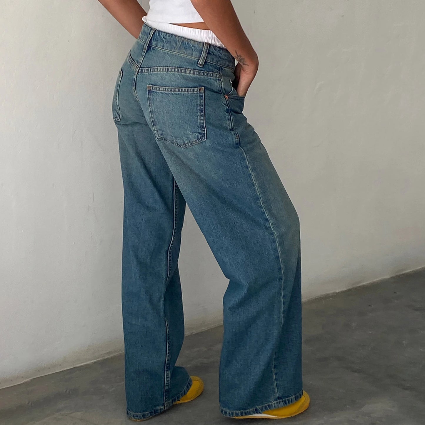 Low Waist Baggy Jeans Retro Fashion