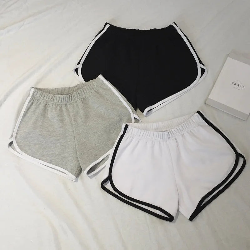 Loose Fitting Elastic Shorts for Women