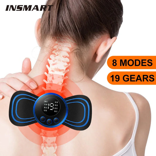 Neck Massager Mini Electric  EMS Cervical Back Vertebra