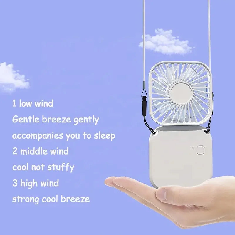 Mini Folding Hanging Neck Fan